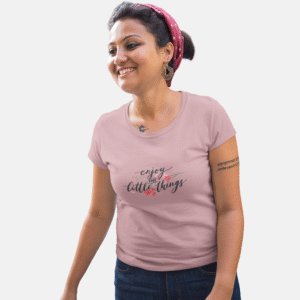 Floral Motivation T-Shirt – Enjoy the Little Things